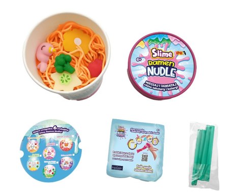 Slime Ramen Nudle Walentynkowa Krewetka