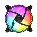 Wentylator ARGB 140x140x25 czarny MODECOM