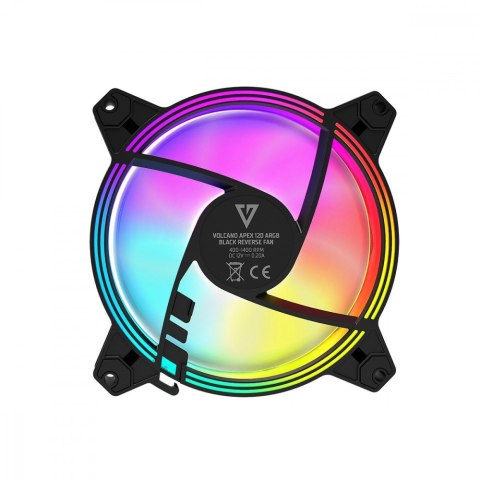 Wentylator ARGB Reverse 120x120x25 czarny MODECOM Wentylator ARGB Reverse 120x120x25 czarny MODECOM