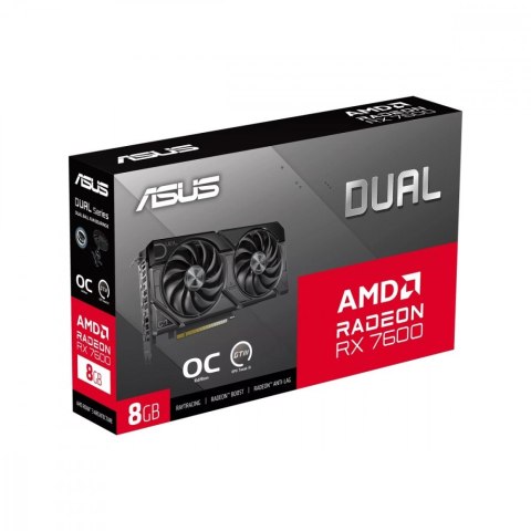 Karta graficzna Dual Radeon RX 7600 EVO OC Edition 8GB GDDR6 Asus Karta graficzna Dual Radeon RX 7600 EVO OC Edition 8GB GDDR6 Asus