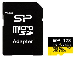 Karta pamięci microSDXC Inspire 128GB UHS-I U3 A1 V30 4K TLC Silicon Power