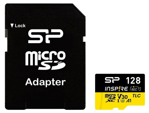 Karta pamięci microSDXC Inspire 128GB UHS-I U3 A1 V30 4K TLC Silicon Power Karta pamięci microSDXC Inspire 128GB UHS-I U3 A1 V30 4K TLC Silicon Power