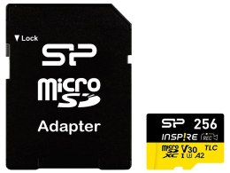 Karta pamięci microSDXC Inspire 256GB UHS-I U3 A2 V30 4K TLC Silicon Power