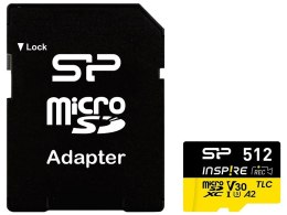 Karta pamięci microSDXC Inspire 512GB UHS-I U3 A2 V30 4K TLC Silicon Power