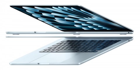 MacBook Air 15.3 cala: M4 10/10, 16GB, 512GB, 35W - Błękitny - MC7A4ZE/A/D1