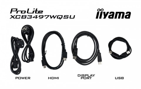 Monitor 34 cali XCB3494WQSU-B1 VA,UWQHD,1500R,2xHDMI,DP,2xUSB,2xUSB-C IIYAMA