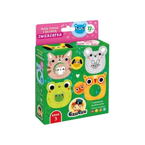 Układanka Moje puzzle z dziurką - Zwierzątka