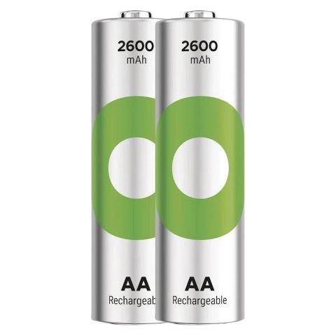 Akumulatorki R6/AA Ni-MH 2600mAh blister 2szt. GP RECYKO GP Battery Akumulatorki R6/AA Ni-MH 2600mAh blister 2szt. GP RECYKO GP Battery