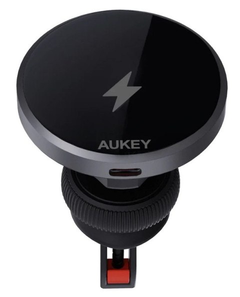 HD-MC13 Qi2 15W 3A ładowarka samochodowa bezprzewodowa + kabel USB-C AUKEY
