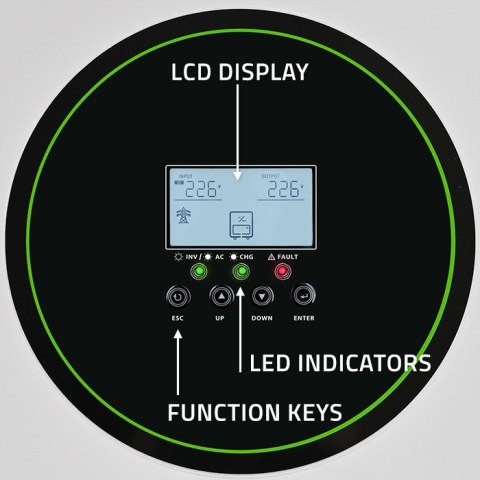 Hybrydowy Inwerter solarny Off-Grid 11000W | 160A | 48V | MPPT | BMS | Sinus | opcja Wi-Fi | Power Factor 1.0 Qoltec Hybrydowy Inwerter solarny Off-Grid 11000W | 160A | 48V | MPPT | BMS | Sinus | opcja Wi-Fi | Power Factor 1.0 Qoltec