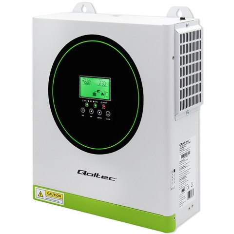Hybrydowy Inwerter solarny Off-Grid 3500W | 100A | 24V | MPPT | Sinus | opcja Wi-Fi | Power Factor 1.0 Qoltec Hybrydowy Inwerter solarny Off-Grid 3500W | 100A | 24V | MPPT | Sinus | opcja Wi-Fi | Power Factor 1.0 Qoltec