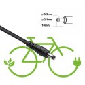 Ładowarka do roweru skutera elektrycznego 36V | 42V | 2A | 5.5*2.1 | wodoodporna + kabel zasilający Qoltec
