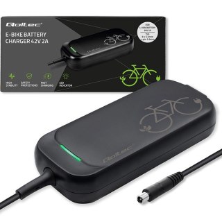 Ładowarka do roweru skutera elektrycznego XIAOMI 36V | 42V | 2A |8.0*.8.0mm+pin | wodoodporna + kabel zasilający Qoltec