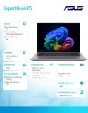 Notebook P5405CSA-NZ0408X ultra 7 258V/14 cali WQXGA/32GB/1TB/ Win 11 PRO/3YRS Copilot+PC Asus