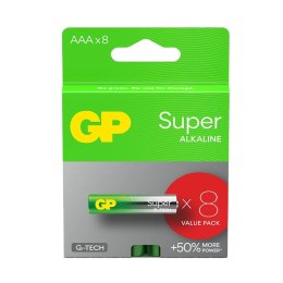 Baterie alkaliczne LR03/AAA GP SUPER 8szt. (G-TECH) GP Battery