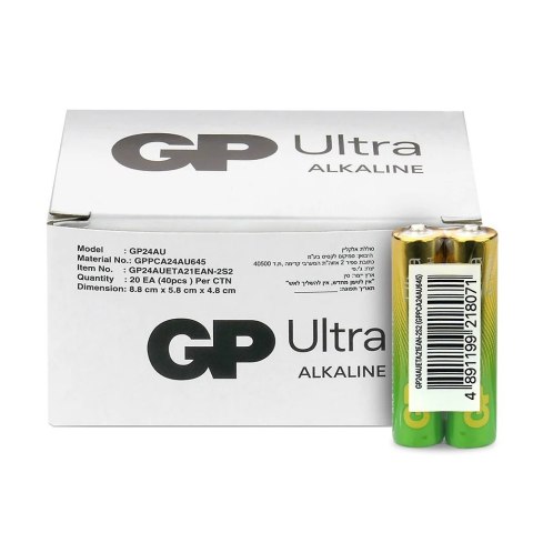 Baterie alkaliczne LR03/AAA GP ULTRA 40szt. (G-TECH) GP Battery Baterie alkaliczne LR03/AAA GP ULTRA 40szt. (G-TECH) GP Battery