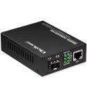 Dwukierunkowy Media Konwerter SWITCH Ethernet 1x RJ45 1x SFP | 1000Mb/s | 5V Qoltec