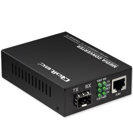 Dwukierunkowy Media Konwerter SWITCH Ethernet 1x RJ45 1x SFP | 1000Mb/s | 5V Qoltec