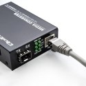 Dwukierunkowy Media Konwerter SWITCH Ethernet 1x RJ45 1x SFP | 1000Mb/s | 5V Qoltec
