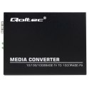 Dwukierunkowy Media Konwerter SWITCH Ethernet 1x RJ45 1x SFP | 1000Mb/s | 5V Qoltec