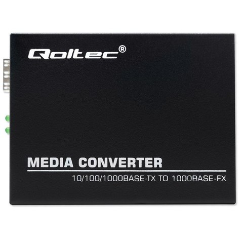 Dwukierunkowy Media Konwerter SWITCH Ethernet 1x RJ45 1x SFP | 1000Mb/s | 5V Qoltec Dwukierunkowy Media Konwerter SWITCH Ethernet 1x RJ45 1x SFP | 1000Mb/s | 5V Qoltec