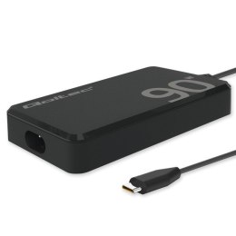 Ładowarka sieciowa 90W GaN Fast SLIM | PD | 5-20V | 4.5A | USB-C 3.1 | Laptop | MacBook | Smartfon | +kabel Qoltec