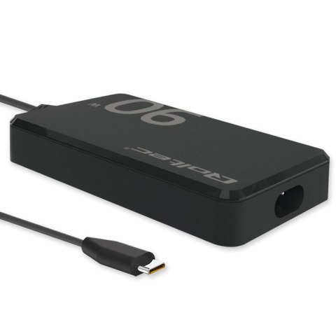 Ładowarka sieciowa 90W GaN Fast SLIM | PD | 5-20V | 4.5A | USB-C 3.1 | Laptop | MacBook | Smartfon | +kabel Qoltec