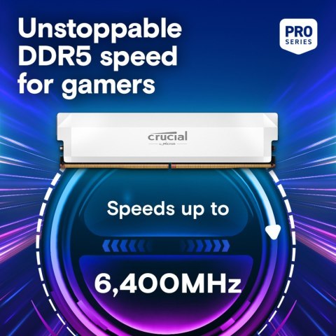 Pamięć DDR5 Pro OC 32/6400(1*32GB) CL40 biała