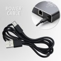 Rozdzielacz Splitter Ethernet mini SWITCH 1x3 RJ45 | 1000Mb/s | USB-C | Aluminium Qoltec