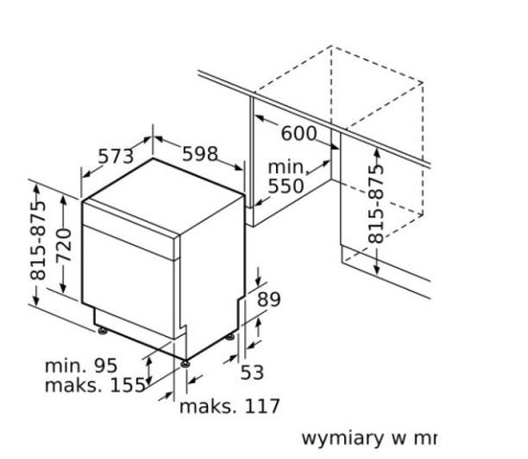 Zmywarka podblatowa SMU2HVS02E Bosch