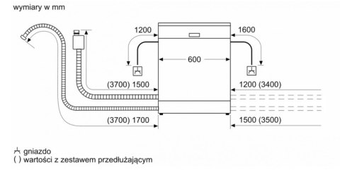 Zmywarka serie 6, 3 kosz SMD6ECX12E Bosch