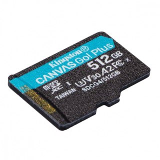 Karta pamięci microSD 512GB Canvas Go! Plus 200MB/s A2 U3 V30 Kingston