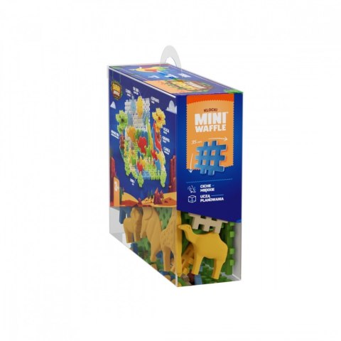 Klocki Mini Waffle - Zwierzęta Safari 100 elementów Marioinex