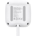 Kostka zasilająca przedłużacz 6w1 z podświetlanym włącznikiem | 3x AC | 2x USB | 1x USB-C PD 20W | biała | kabel 2m Qoltec