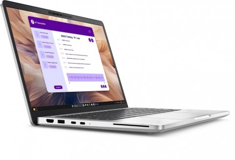 Laptop Dell Pro 13 Plus PB13250 W11P Ultra 7 268V/32GB/512GB CL25/13.3 FHD+/Arc/FgrPr&SmtCd/FHD/IRCam/Mic/WWAN Ready+BT/BcklKb/3