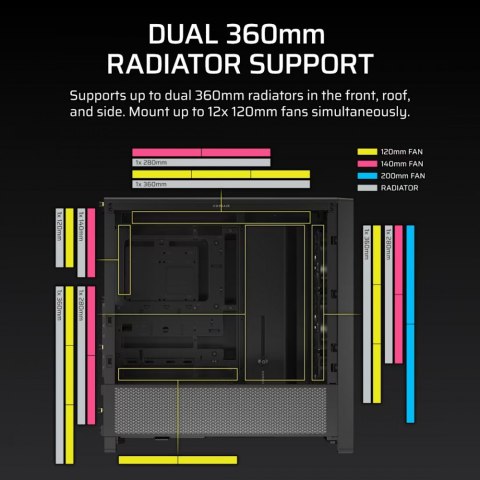 Obudowa FRAME 4000D RS Black Mid Tower ATX Corsair Obudowa FRAME 4000D RS Black Mid Tower ATX Corsair