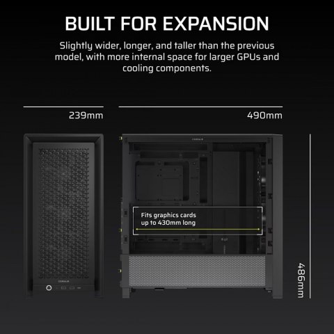 Obudowa FRAME 4000D RS Black Mid Tower ATX Corsair Obudowa FRAME 4000D RS Black Mid Tower ATX Corsair