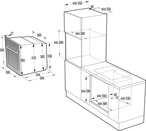 Piekarnik BSA6737E15BG Gorenje