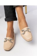 DAMSKIE MOKASYNY ELEA BEIGE - Inello