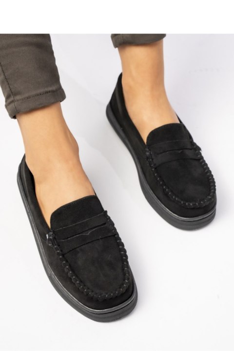 Damskie Mokasyny ? Czarny, Zamszowe Martina BLACK - Inello Damskie Mokasyny ? Czarny, Zamszowe Martina BLACK - Inello