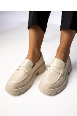 Damskie Mokasyny VIA GIULIA BEIGE - Inello