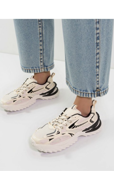 Damskie Sneakersy JAYDEN BEIGE - Inello Damskie Sneakersy JAYDEN BEIGE - Inello