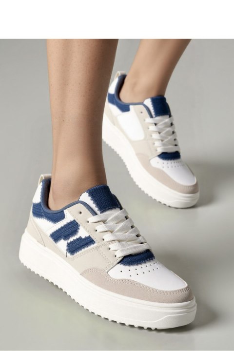 Damskie Sneakersy NORVIN ? White/Blue - Inello Damskie Sneakersy NORVIN ? White/Blue - Inello
