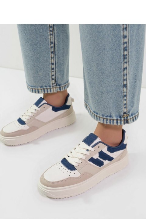 Damskie Sneakersy NORVIN ? White/Blue - Inello Damskie Sneakersy NORVIN ? White/Blue - Inello