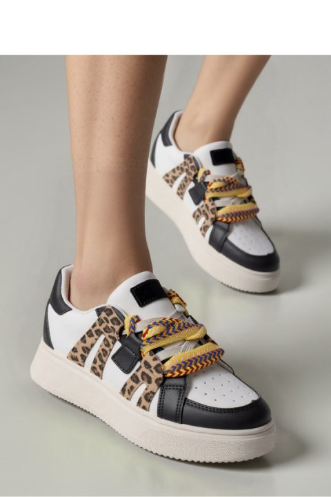 Damskie Sneakersy WEAVEX WH/BLACK - Inello Damskie Sneakersy WEAVEX WH/BLACK - Inello