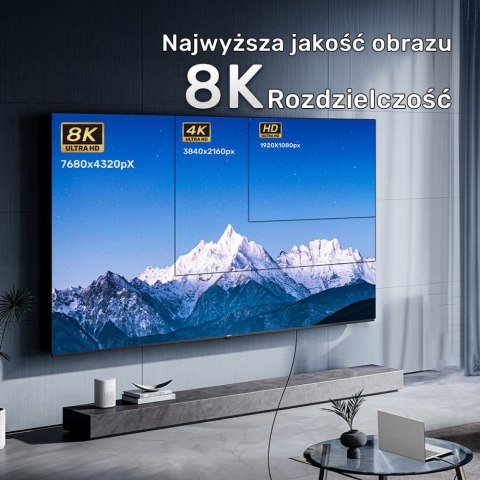 Kabel 0ptyczny HDMI 2.1 AOC 8K 120Hz 15m; C11085GY01-15M Unitek