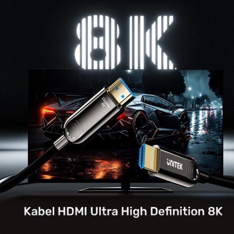 Kabel 0ptyczny HDMI 2.1 AOC 8K 120Hz 15m; C11085GY01-15M Unitek