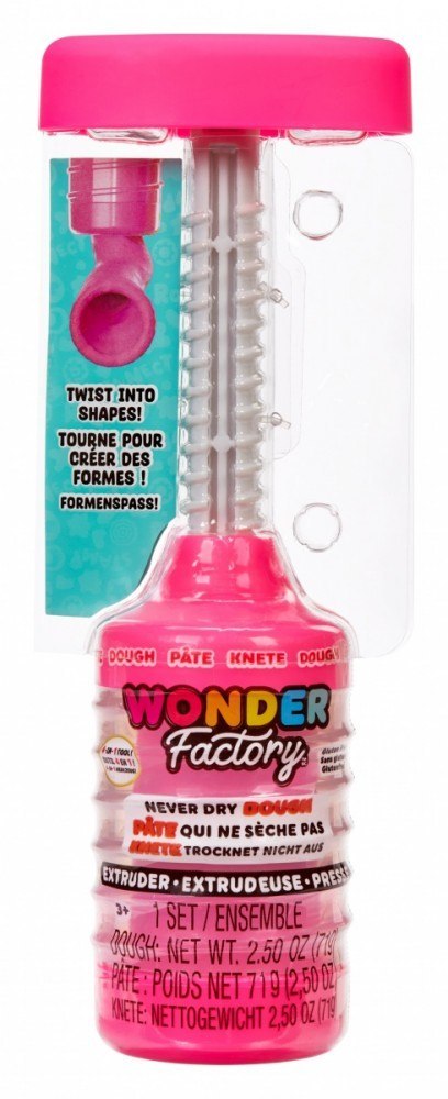 Masa plastyczna Wonder Factory Never Dry Dough, różowy