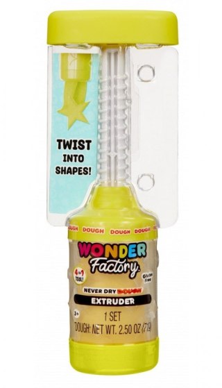 Masa plastyczna Wonder Factory Never Dry Dough, żółty