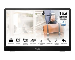 Monitor 15.6 cala PRO MP161 E2U LED/FHD/Flat/60Hz/szary MSI
